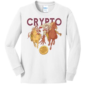 Crypto Knight Warrior Bitcoin Kids Long Sleeve Shirt