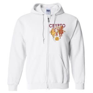 Crypto Knight Warrior Bitcoin Full Zip Hoodie