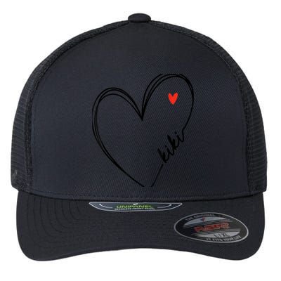 Cute kiki With Heart Girl Wo Mom Mother Flexfit Unipanel Trucker Cap