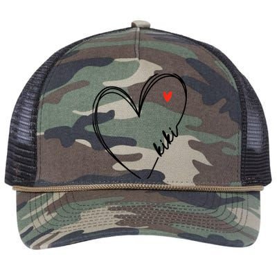 Cute kiki With Heart Girl Wo Mom Mother Retro Rope Trucker Hat Cap