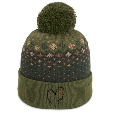 Cute kiki With Heart Girl Wo Mom Mother The Baniff Cuffed Pom Beanie