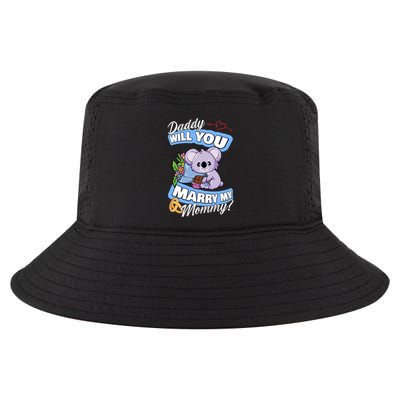 Cute Koala Wedding Offer Daddy Will You Marry My Mommy Funny Gift Cool Comfort Performance Bucket Hat