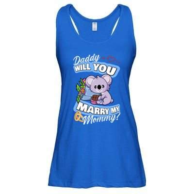 Cute Koala Wedding Offer Daddy Will You Marry My Mommy Funny Gift Ladies Essential Flowy Tank
