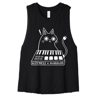 Cat Kiffness X Alugalug Women's Racerback Cropped Tank