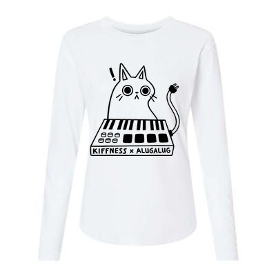 Cat Kiffness X Alugalug Womens Cotton Relaxed Long Sleeve T-Shirt