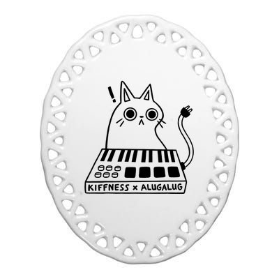 Cat Kiffness X Alugalug Ceramic Oval Ornament