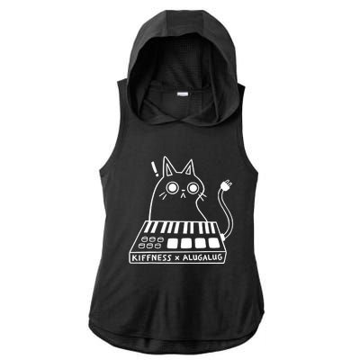 Cat Kiffness X Alugalug Ladies PosiCharge Tri-Blend Wicking Draft Hoodie Tank