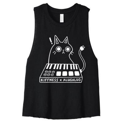 Cat Kiffness X Alugalug Women's Racerback Cropped Tank