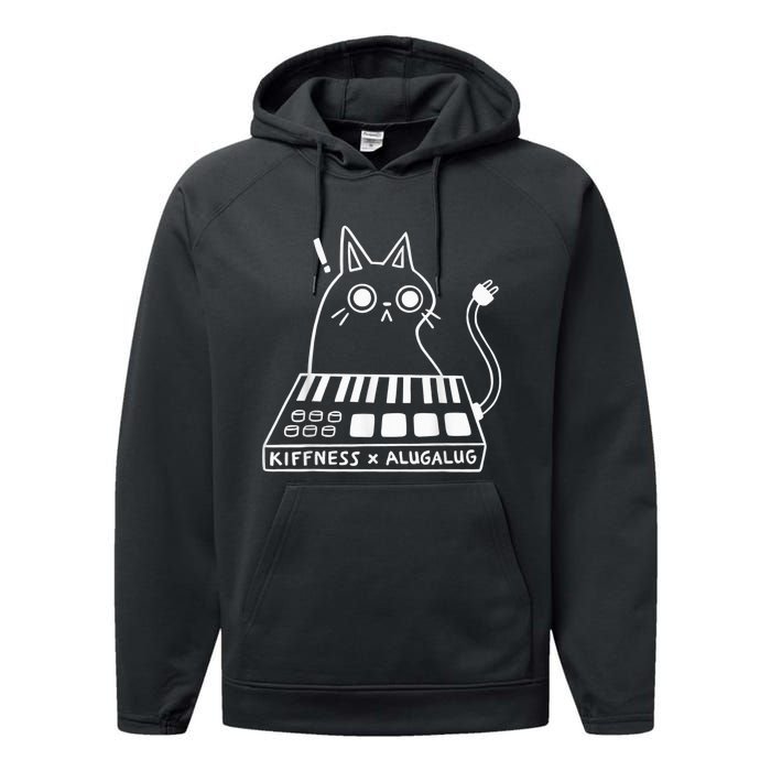 Cat Kiffness X Alugalug Funny Cat For Cat Lover Performance Fleece Hoodie