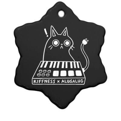 Cat Kiffness X Alugalug Funny Cat For Cat Lover Ceramic Star Ornament