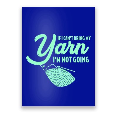 Crocheting Knitting Yarn Gift Poster