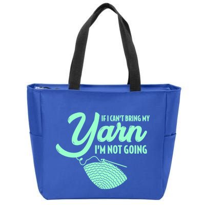 Crocheting Knitting Yarn Gift Zip Tote Bag