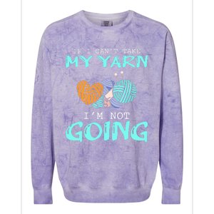 Crocheting Knitting Yarn Funny Knitting Yarn Crochet Colorblast Crewneck Sweatshirt