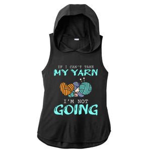 Crocheting Knitting Yarn Funny Knitting Yarn Crochet Ladies PosiCharge Tri-Blend Wicking Draft Hoodie Tank