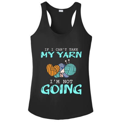 Crocheting Knitting Yarn Funny Knitting Yarn Crochet Ladies PosiCharge Competitor Racerback Tank