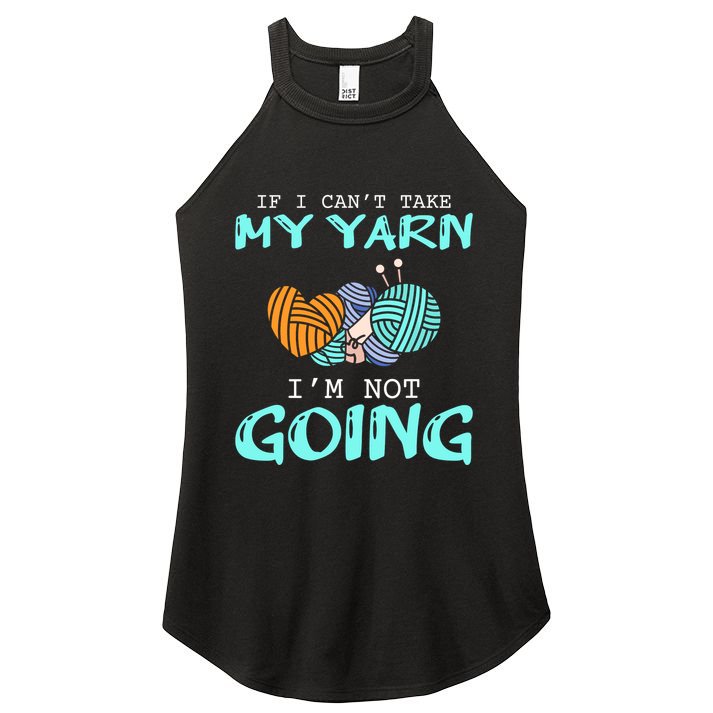 Crocheting Knitting Yarn Funny Knitting Yarn Crochet Women's Perfect Tri Rocker Tank