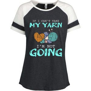 Crocheting Knitting Yarn Funny Knitting Yarn Crochet Enza Ladies Jersey Colorblock Tee