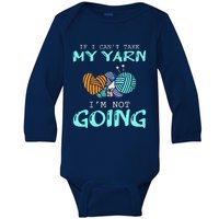 Crocheting Knitting Yarn Funny Knitting Yarn Crochet Baby Long Sleeve Bodysuit