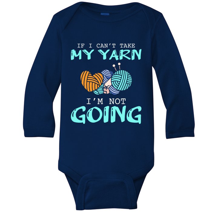 Crocheting Knitting Yarn Funny Knitting Yarn Crochet Baby Long Sleeve Bodysuit