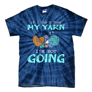 Crocheting Knitting Yarn Funny Knitting Yarn Crochet Tie-Dye T-Shirt