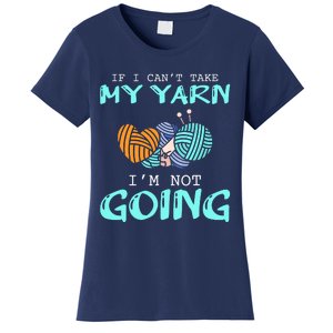 Crocheting Knitting Yarn Funny Knitting Yarn Crochet Women's T-Shirt