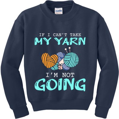 Crocheting Knitting Yarn Funny Knitting Yarn Crochet Kids Sweatshirt