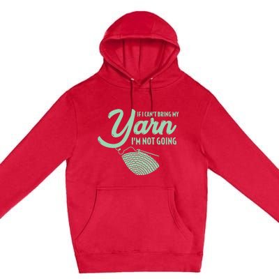 Crocheting Knitting Yarn Premium Pullover Hoodie