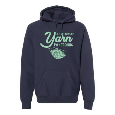 Crocheting Knitting Yarn Premium Hoodie