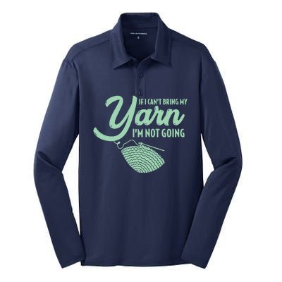 Crocheting Knitting Yarn Silk Touch Performance Long Sleeve Polo