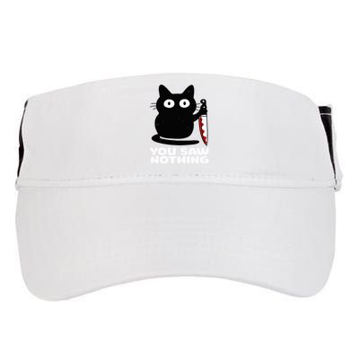 Cat Knife You Saw Nothing Adult Drive Performance Visor