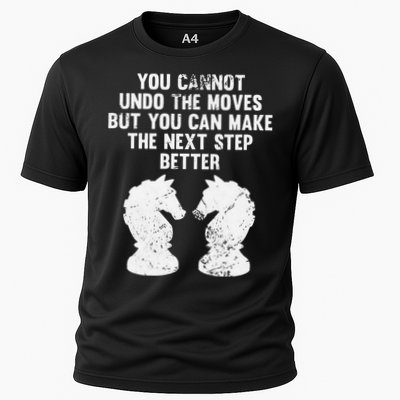Chess Knight You Cannot Undo The Moves Chess Player Grunge Performance Shirt
