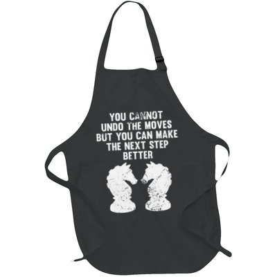 Chess Knight You Cannot Undo The Moves Chess Player Grunge Apron