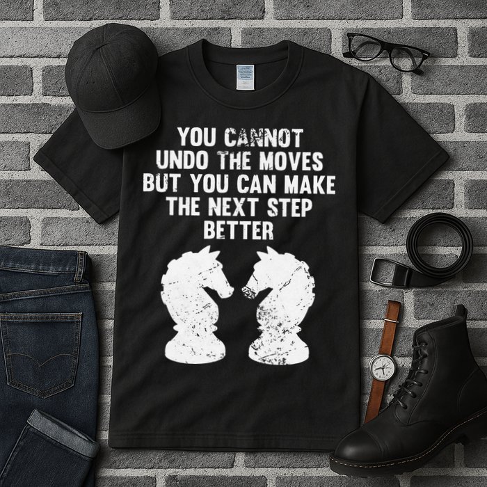Chess Knight You Cannot Undo The Moves Chess Player Grunge Tall T-Shirt
