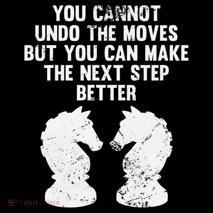 Chess Knight You Cannot Undo The Moves Chess Player Grunge Hooded Wearable Blanket
