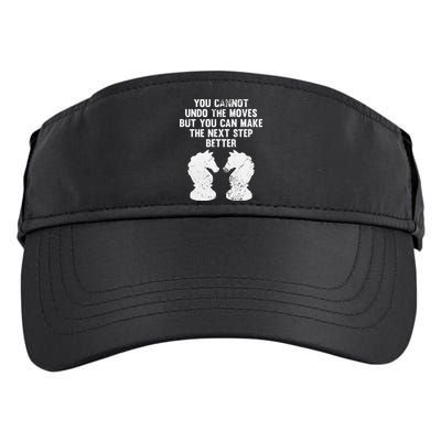 Chess Knight You Cannot Undo The Moves Chess Player Grunge Adult Drive Performance Visor