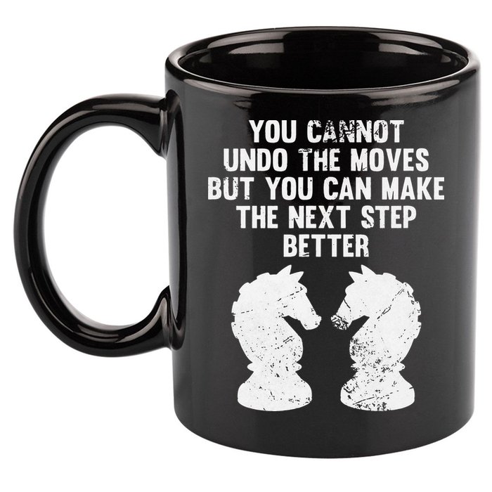 Chess Knight You Cannot Undo The Moves Chess Player Grunge 11oz C Handle Ceramic Mug