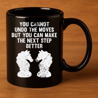 Chess Knight You Cannot Undo The Moves Chess Player Grunge 11oz C Handle Ceramic Mug