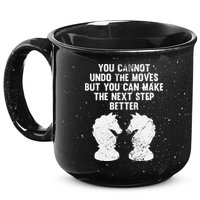Chess Knight You Cannot Undo The Moves Chess Player Grunge 15oz Campfire Ceramic Mug