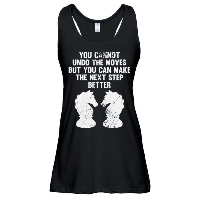 Chess Knight You Cannot Undo The Moves Chess Player Grunge Ladies Essential Flowy Tank