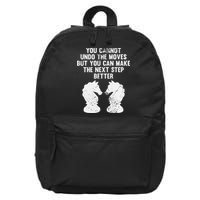 Chess Knight You Cannot Undo The Moves Chess Player Grunge 16 in Basic Backpack