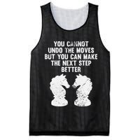 Chess Knight You Cannot Undo The Moves Chess Player Grunge Mesh Reversible Basketball Jersey Tank