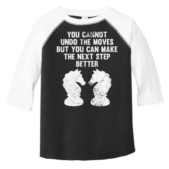 Chess Knight You Cannot Undo The Moves Chess Player Grunge Toddler Fine Jersey T-Shirt