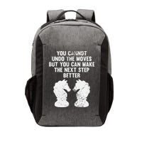 Chess Knight You Cannot Undo The Moves Chess Player Grunge Vector Backpack