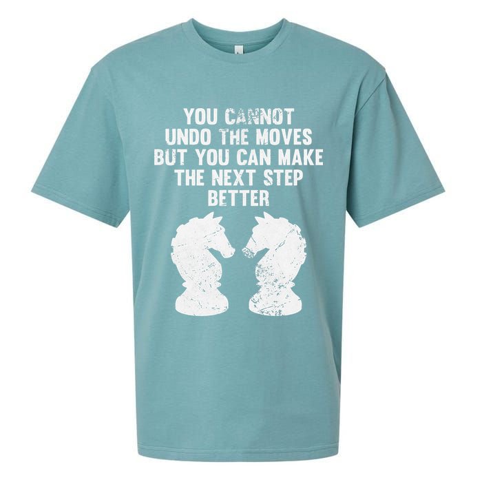 Chess Knight You Cannot Undo The Moves Chess Player Grunge Sueded Cloud Jersey T-Shirt