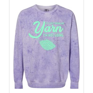 Crocheting Knitting Yarn Colorblast Crewneck Sweatshirt