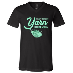 Crocheting Knitting Yarn V-Neck T-Shirt