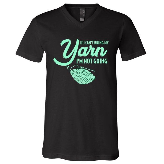 Crocheting Knitting Yarn V-Neck T-Shirt