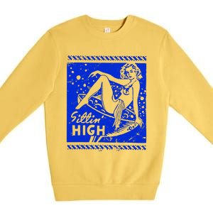 Cocktail Lounge 1950s Premium Crewneck Sweatshirt