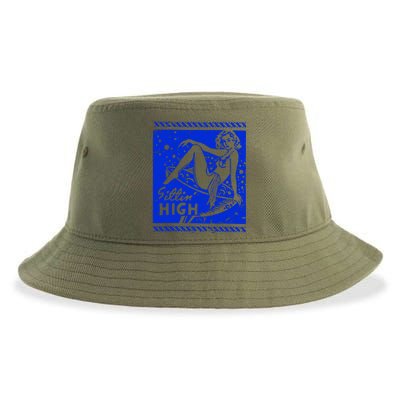 Cocktail Lounge 1950s Sustainable Bucket Hat