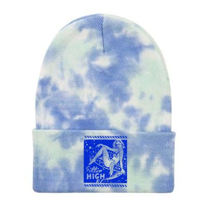 Cocktail Lounge 1950s Tie Dye 12in Knit Beanie